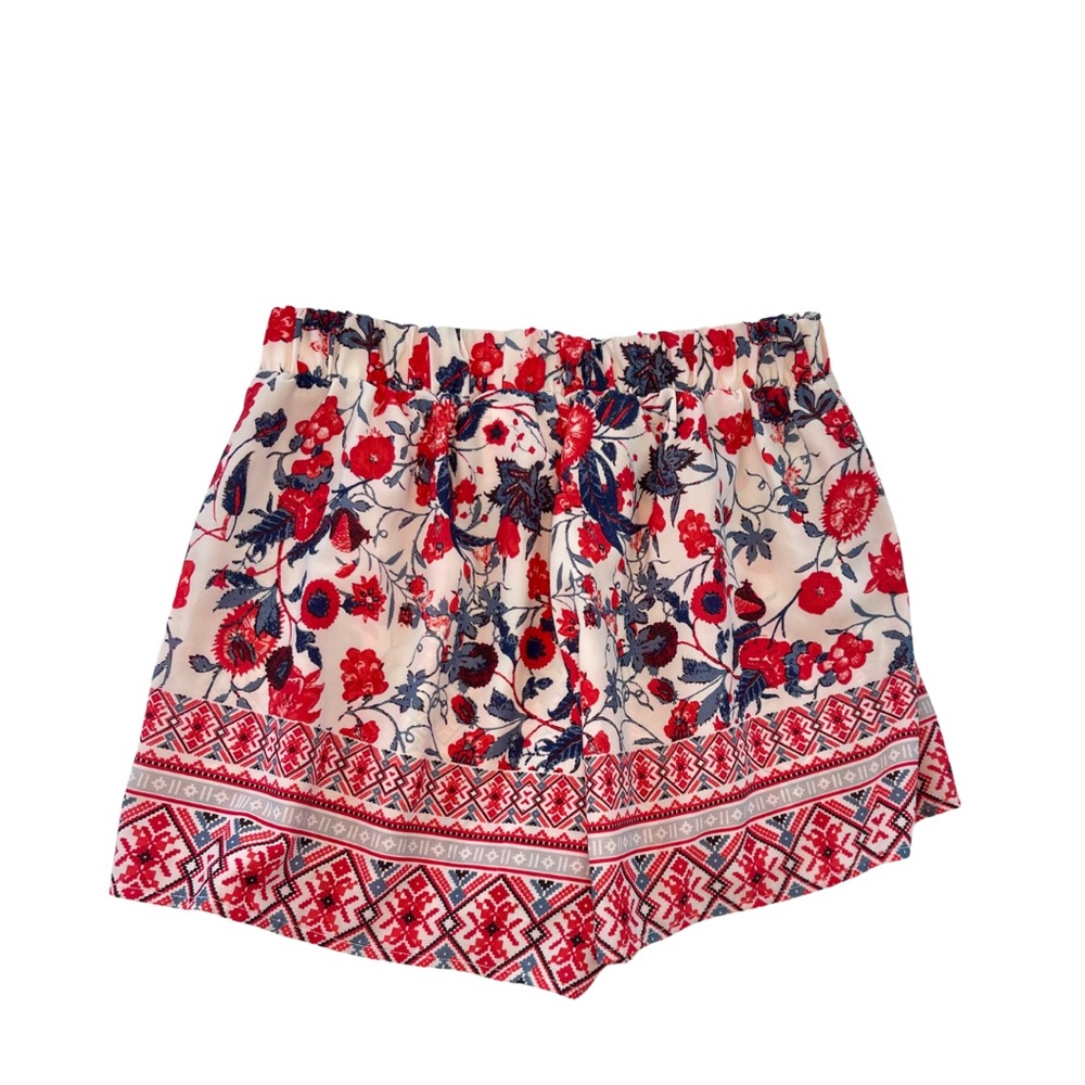 Xhiliration Shorts modern floral print